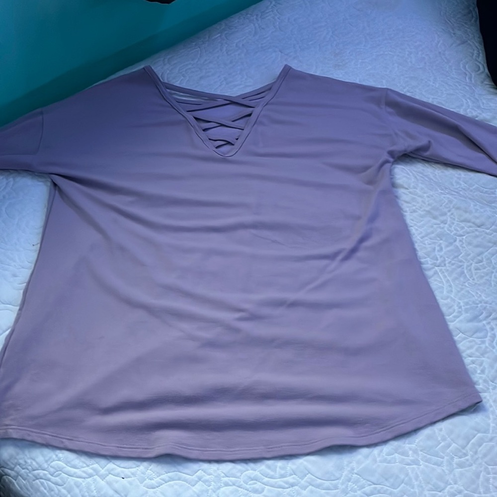 Purple, long sleeve shirt